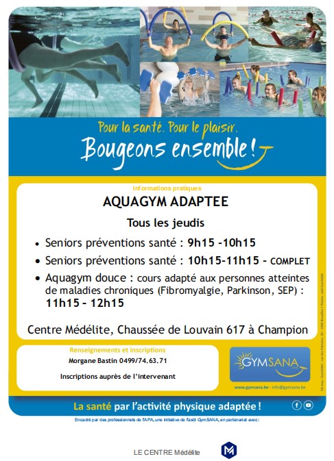 Affiche Aquagym Champion2023 